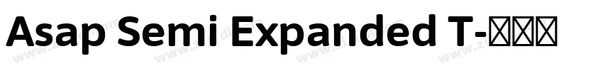 Asap Semi Expanded T字体转换